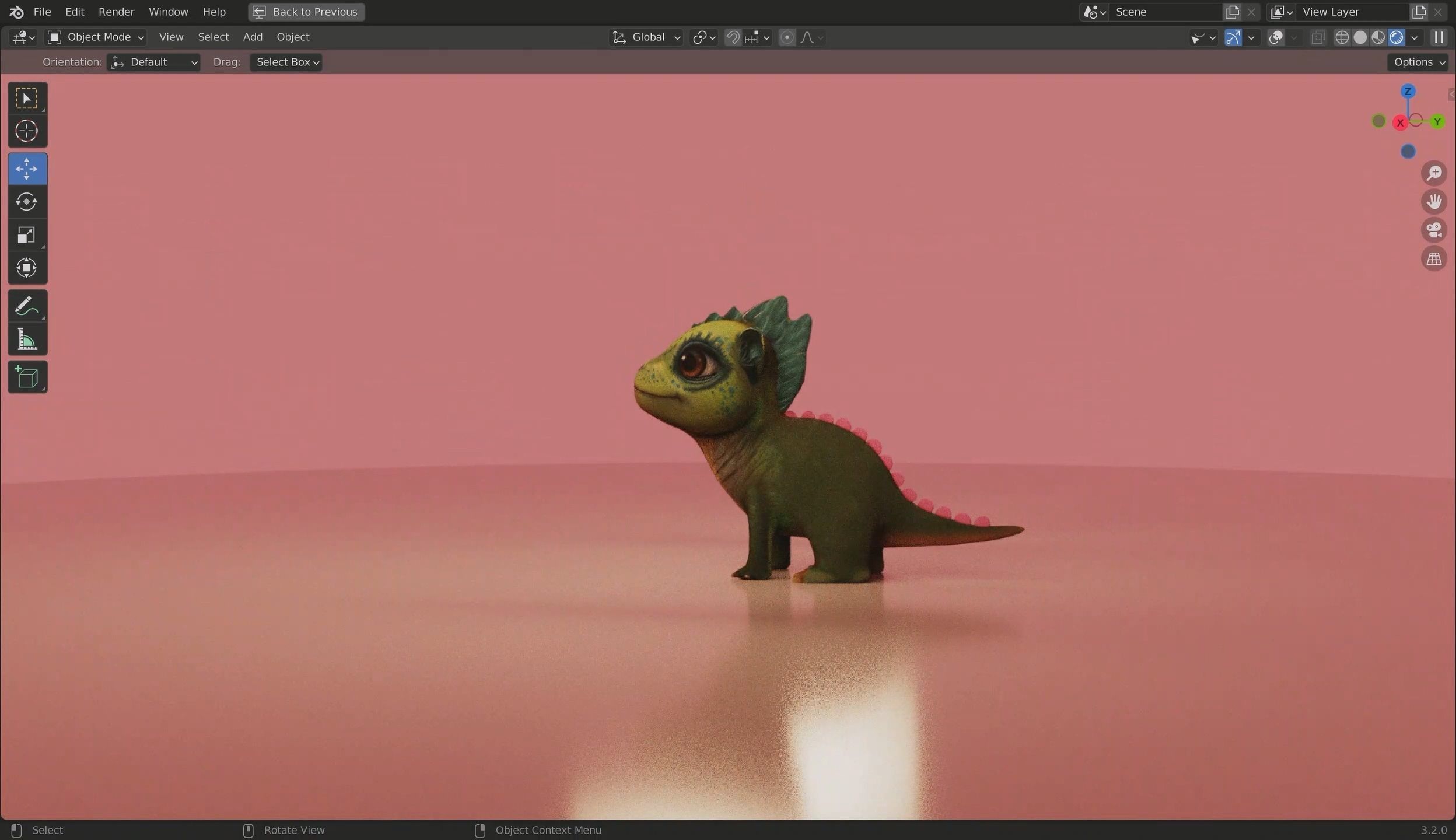 Baby Dragon 3D Model Low-poly 3D model_40