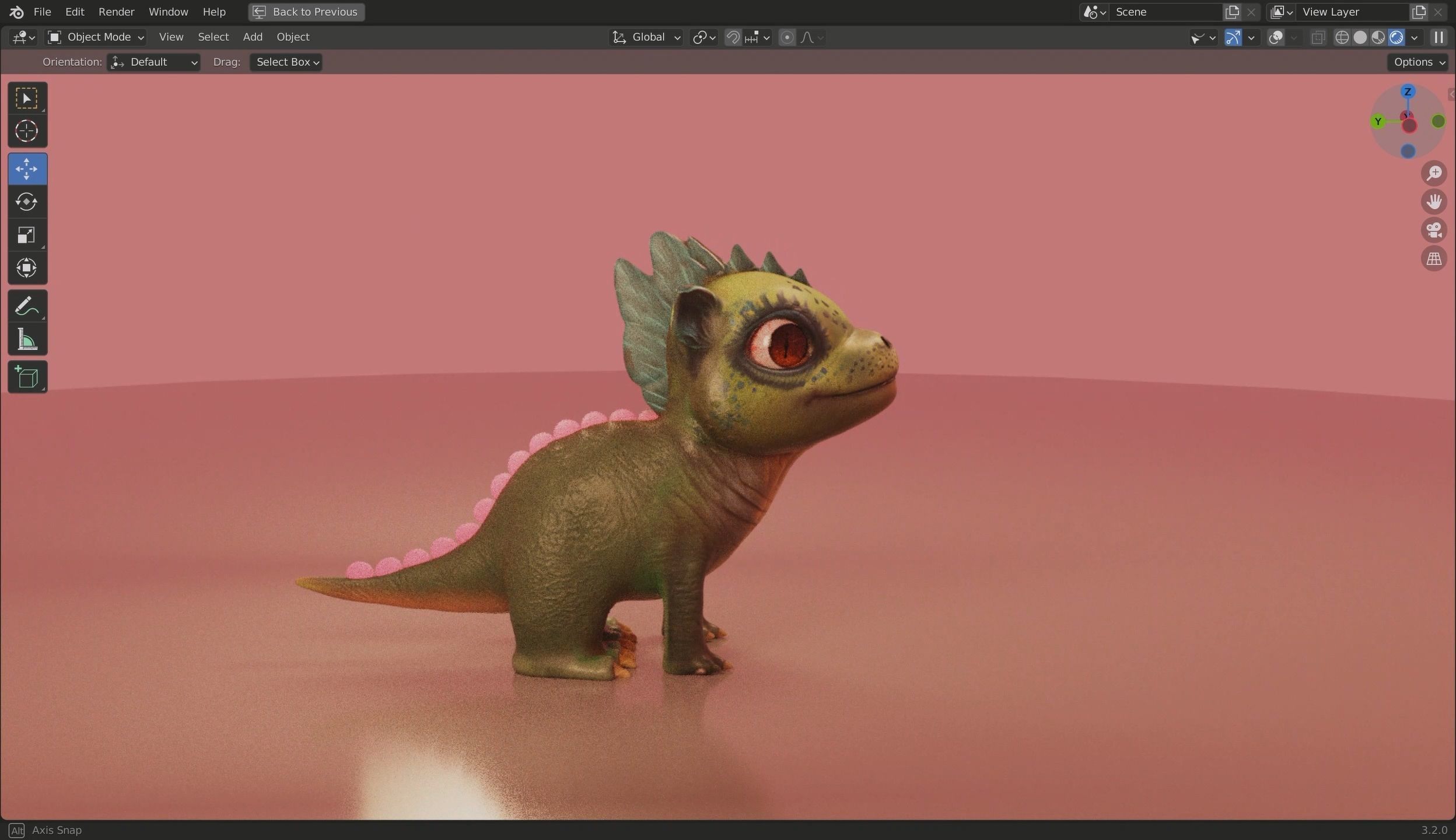 Baby Dragon 3D Model Low-poly 3D model_26