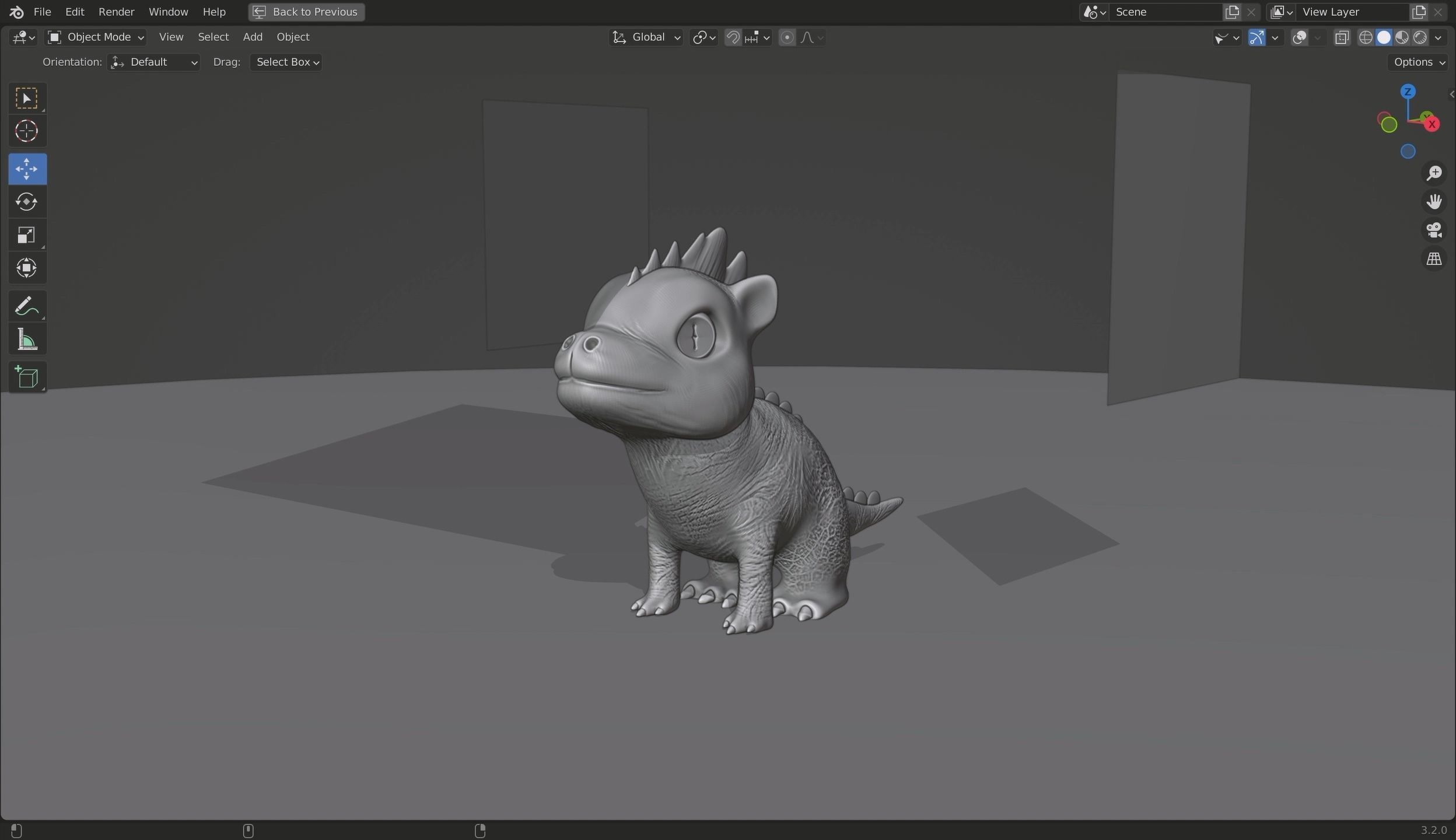 Baby Dragon 3D Model Low-poly 3D model_14