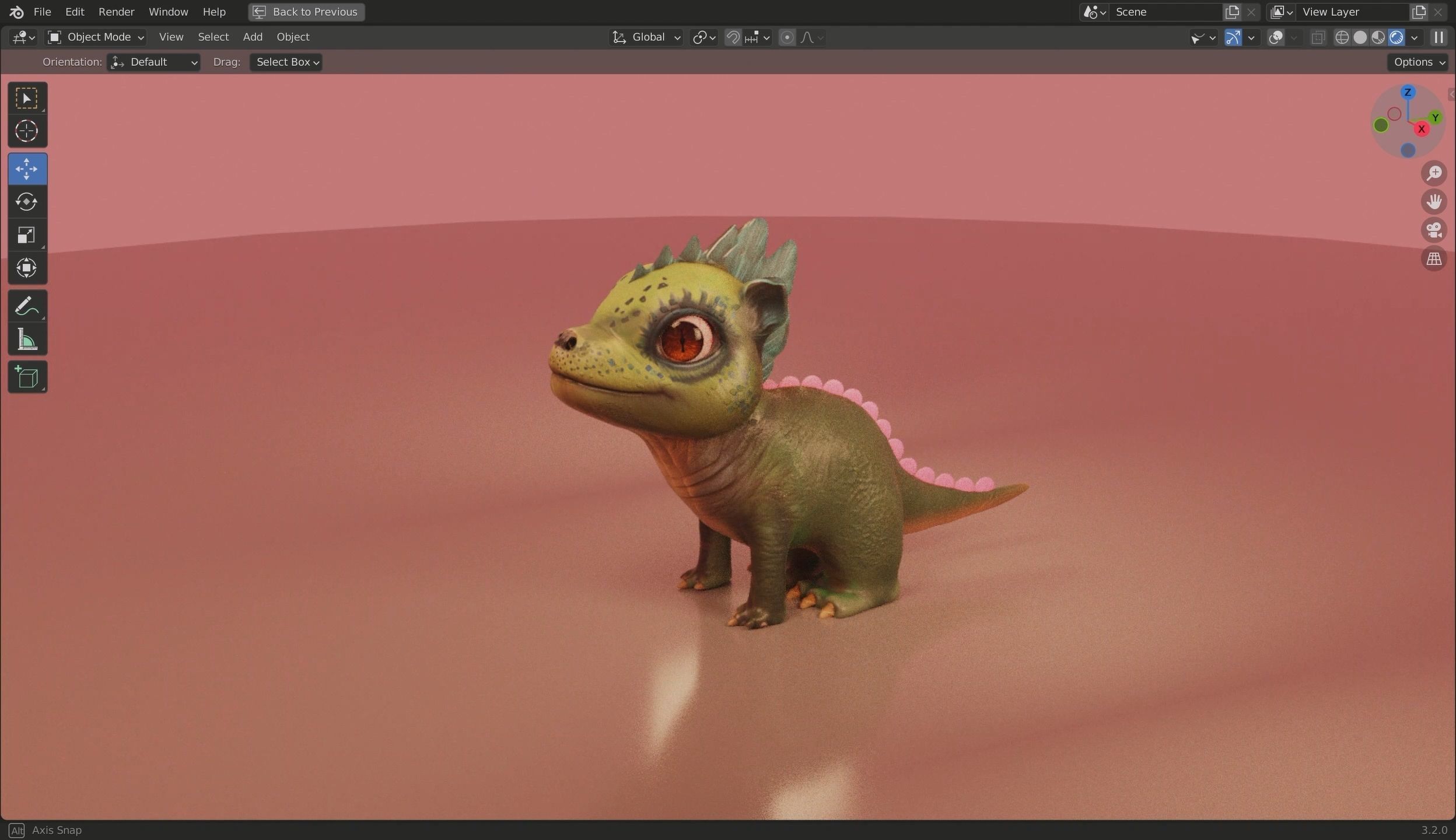 Baby Dragon 3D Model Low-poly 3D model_13