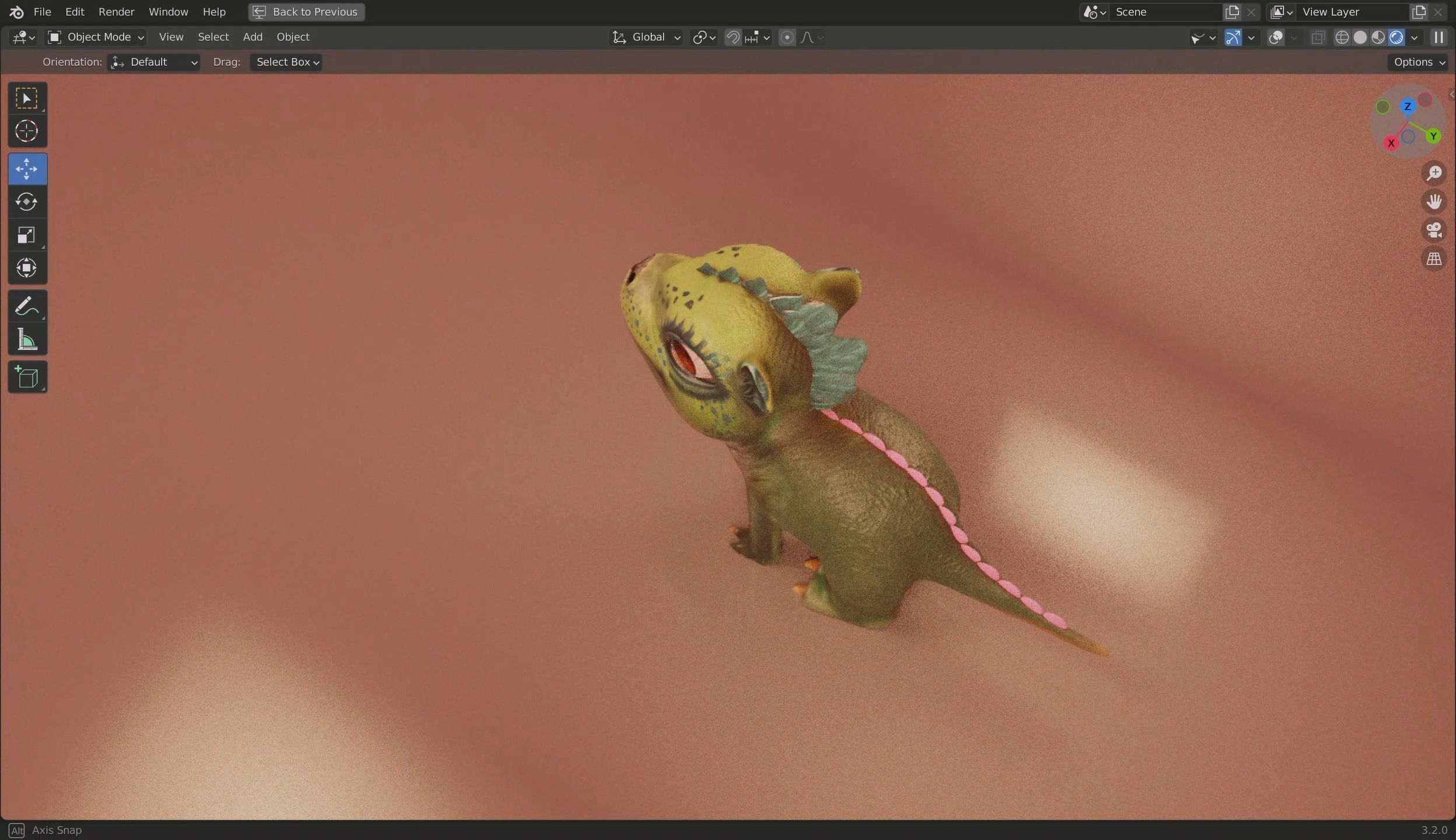 Baby Dragon 3D Model Low-poly 3D model_6