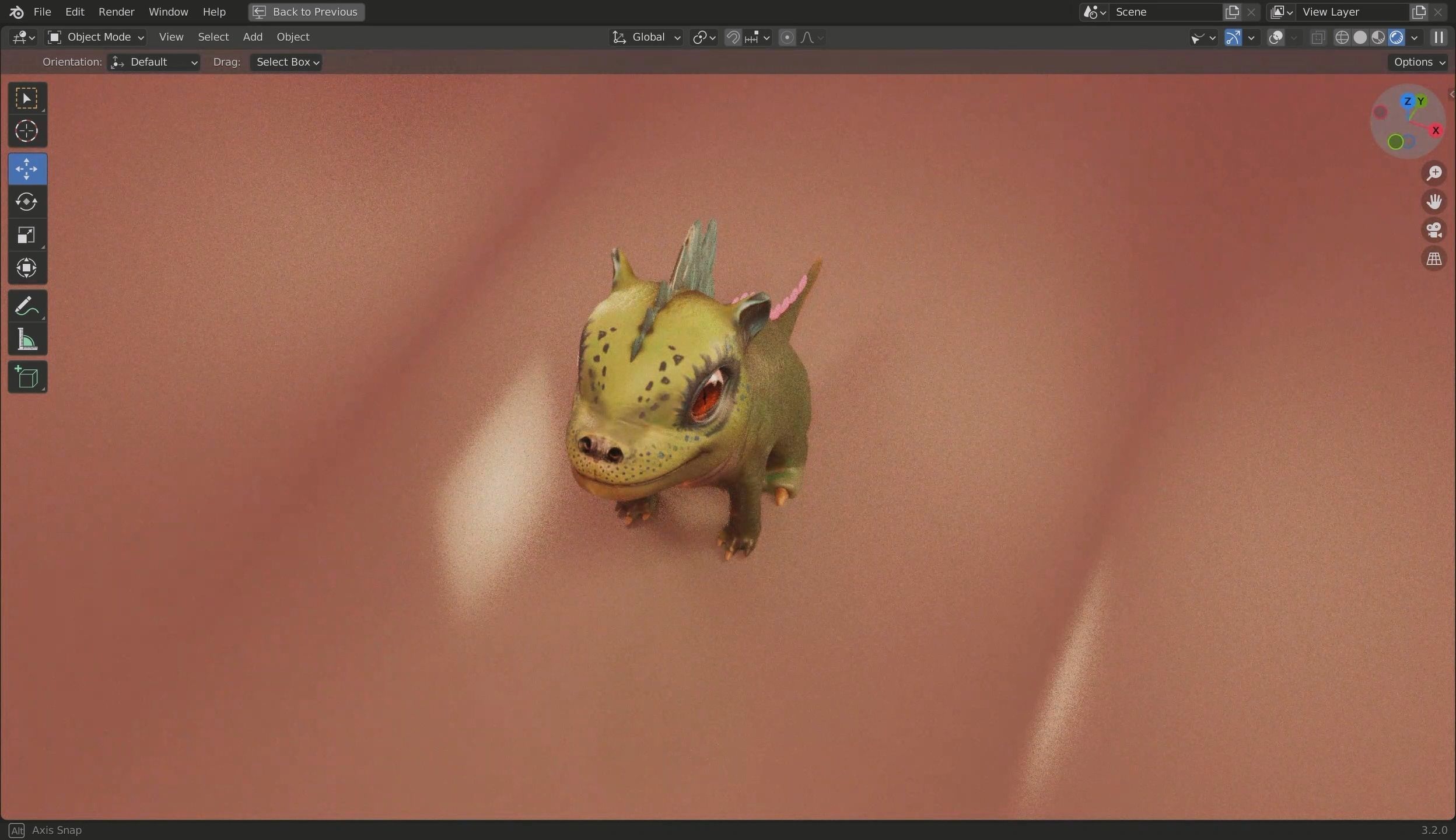 Baby Dragon 3D Model Low-poly 3D model_29