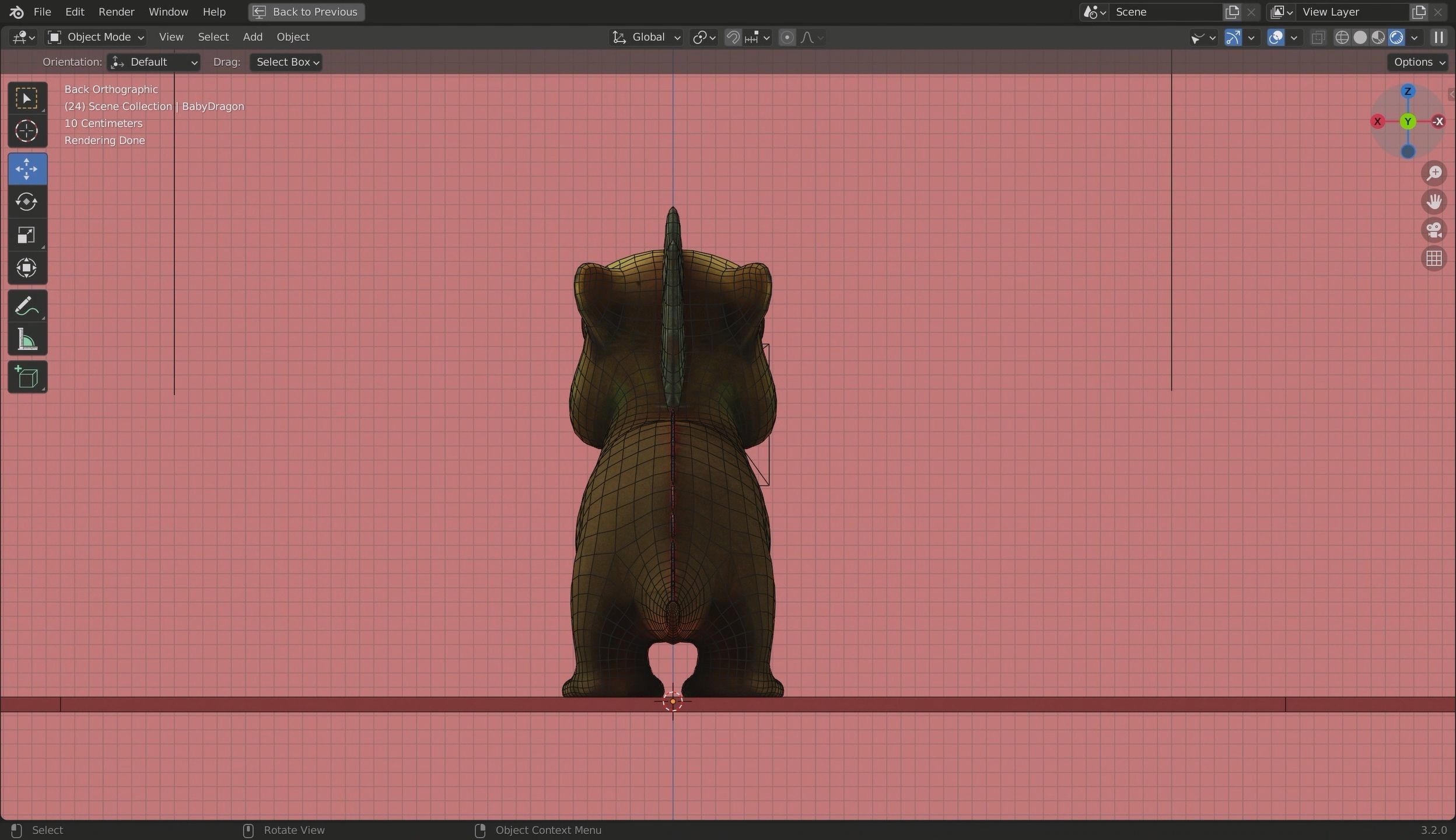 Baby Dragon 3D Model Low-poly 3D model_44