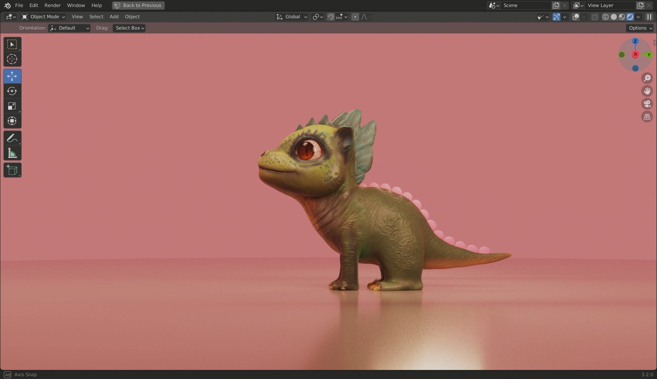 Baby Dragon 3D Model Low-poly 3D model_23