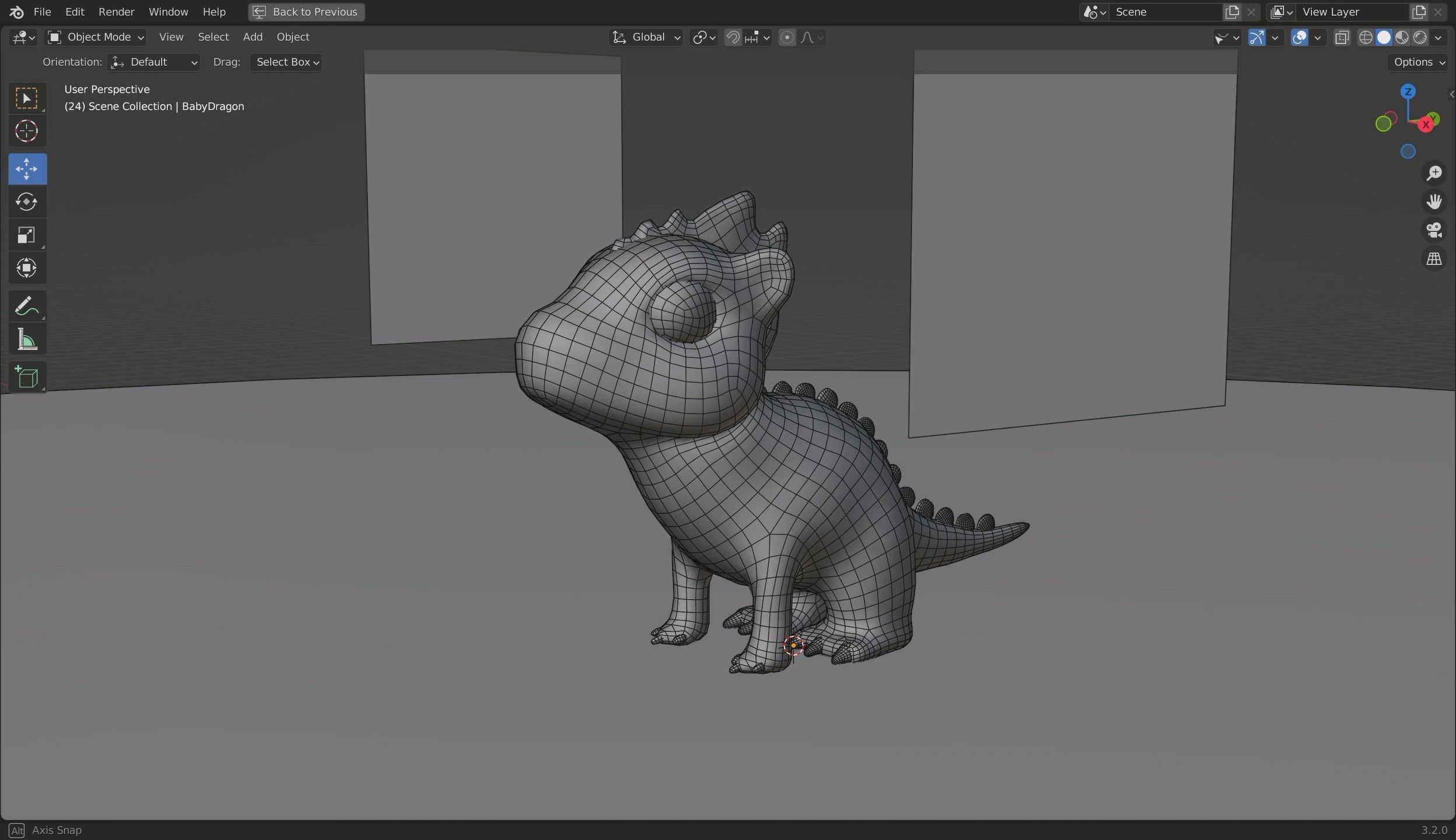 Baby Dragon 3D Model Low-poly 3D model_31
