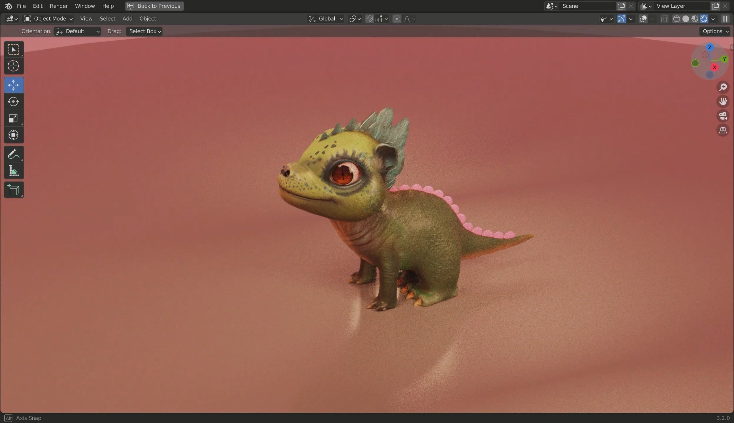 Baby Dragon 3D Model Low-poly 3D model_5