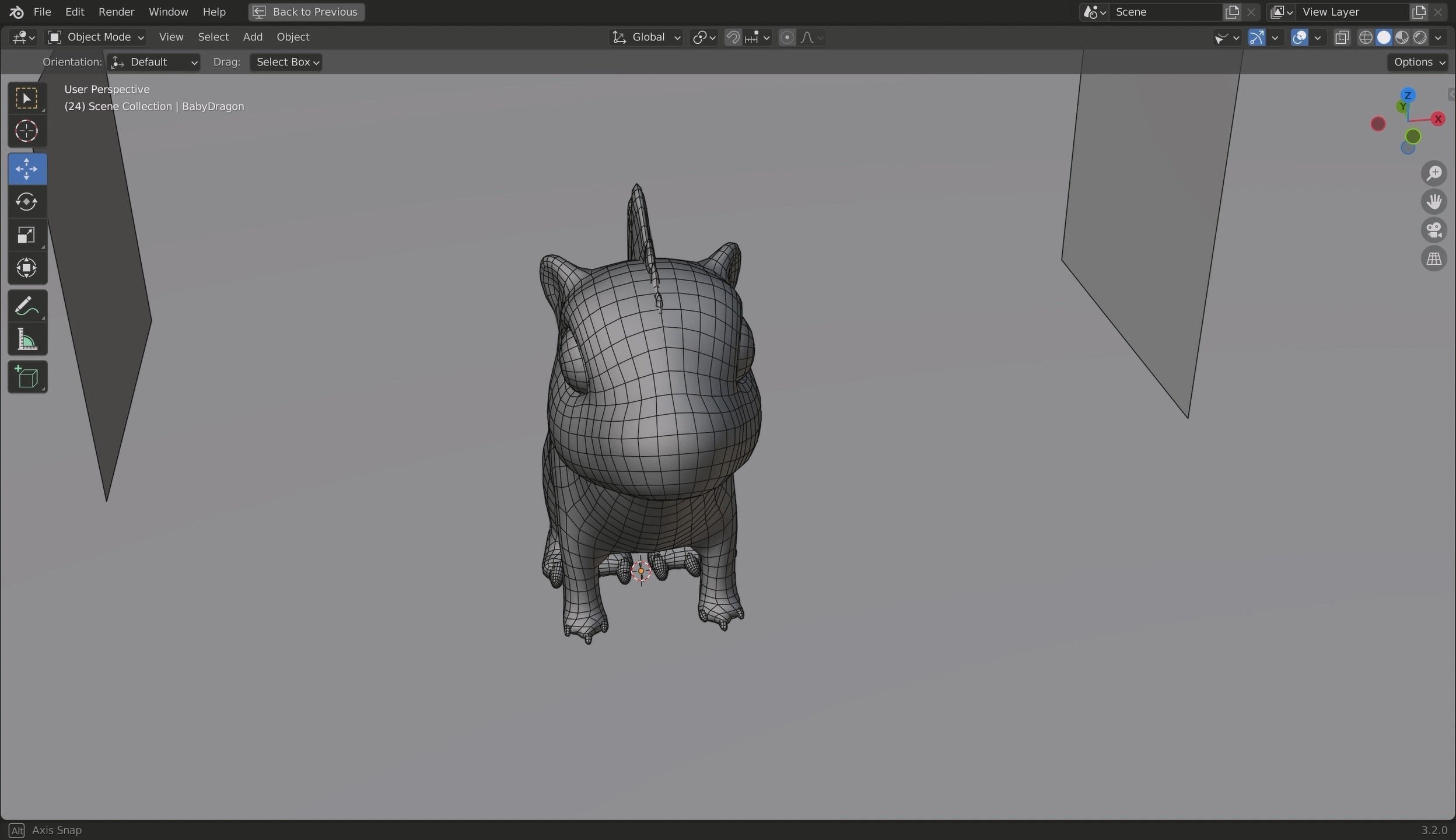 Baby Dragon 3D Model Low-poly 3D model_33
