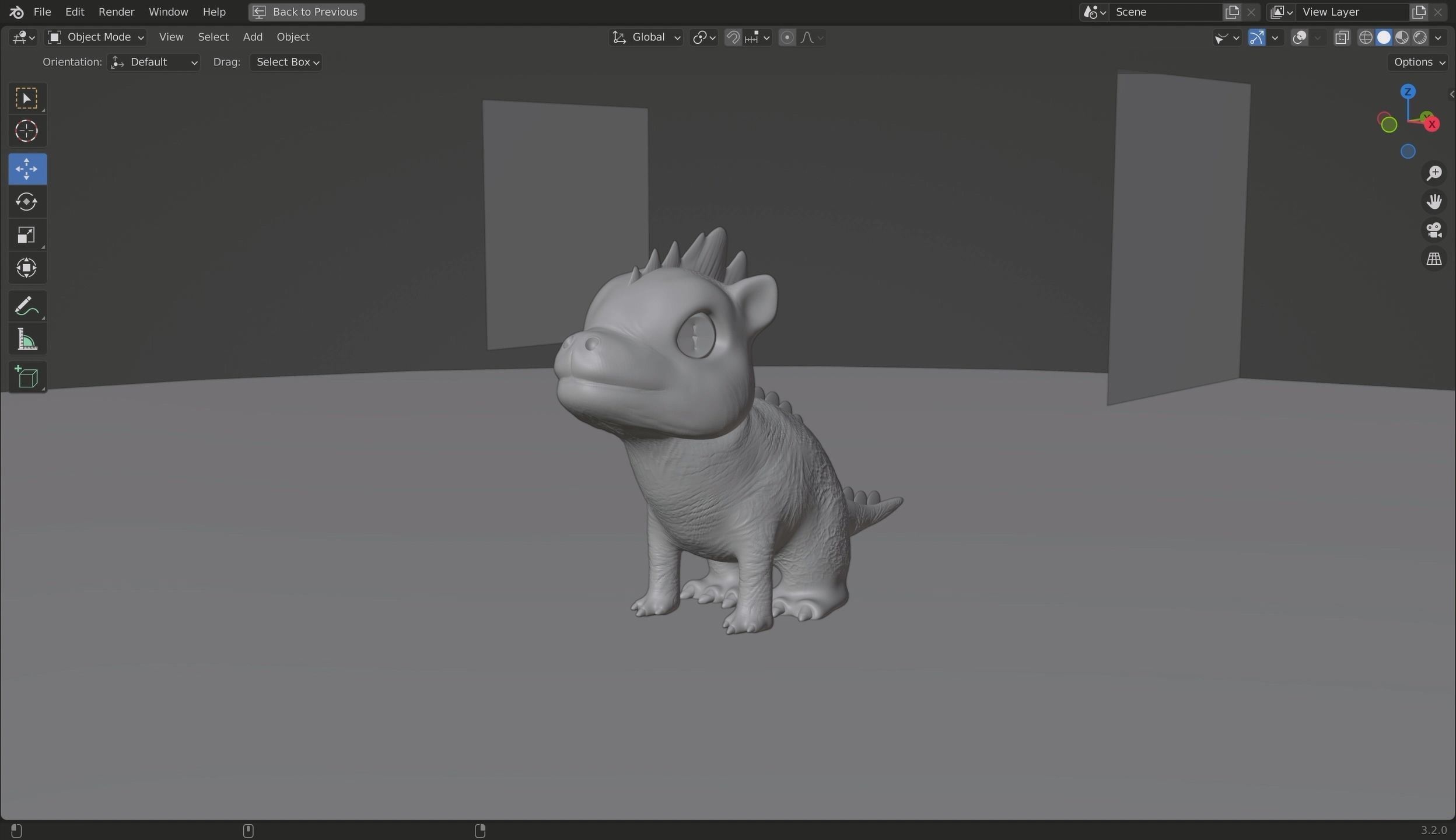 Baby Dragon 3D Model Low-poly 3D model_4
