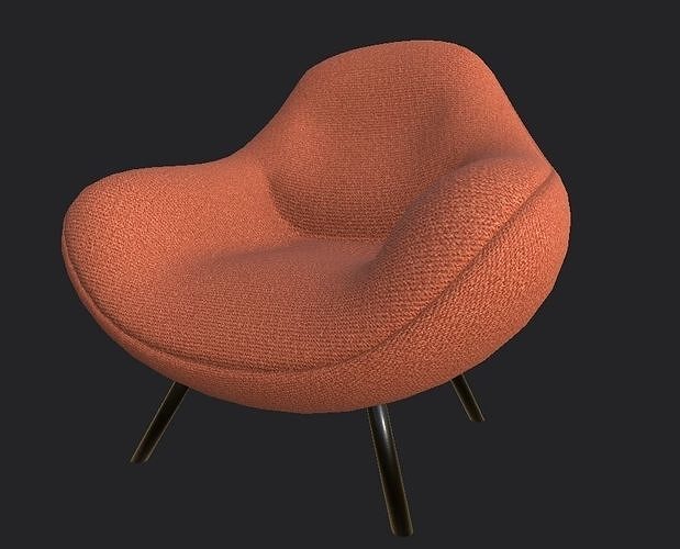 Armchair Free low-poly 3D model