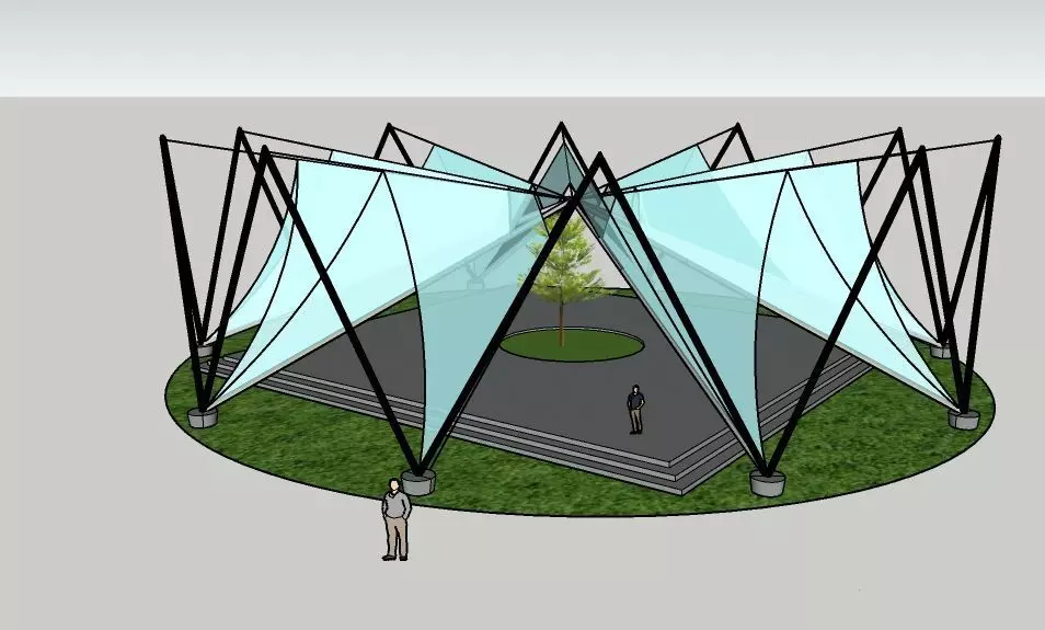 Glass tensile 3D print model