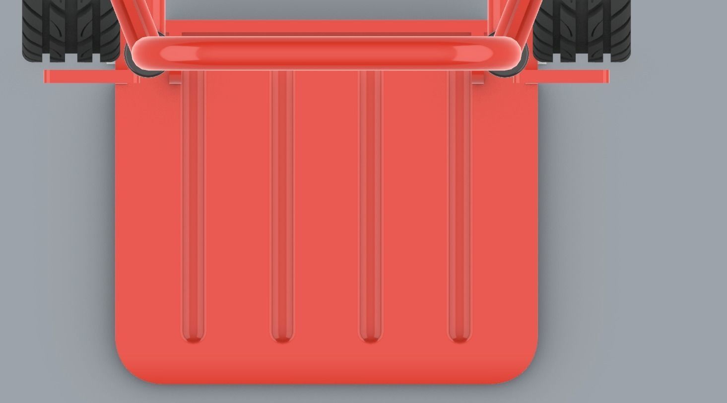 Folding Sack Truck Low-poly 3D model_13