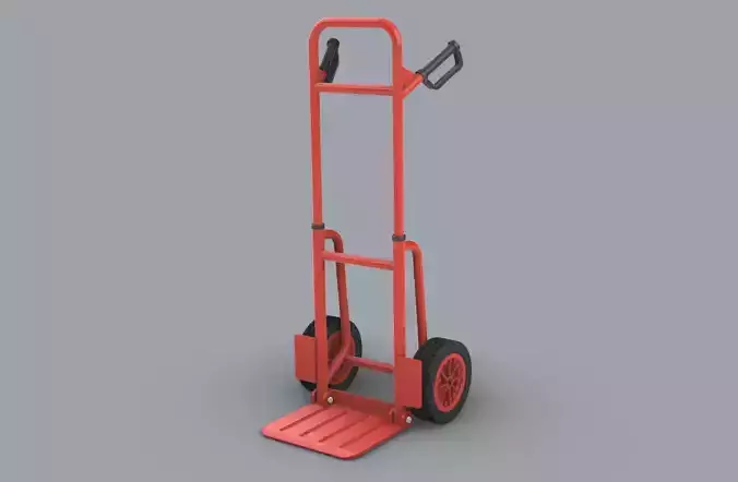 Folding Sack Truck Low-poly 3D model