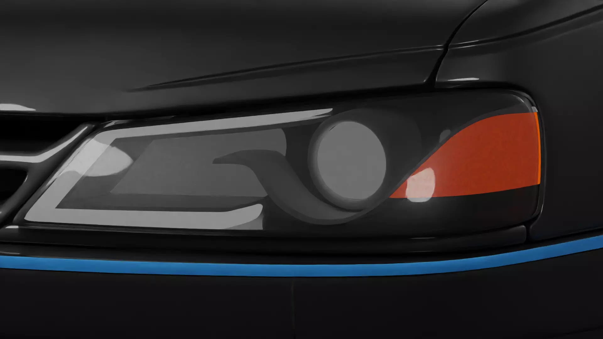 Peugeot pars sport light Free low-poly 3D model