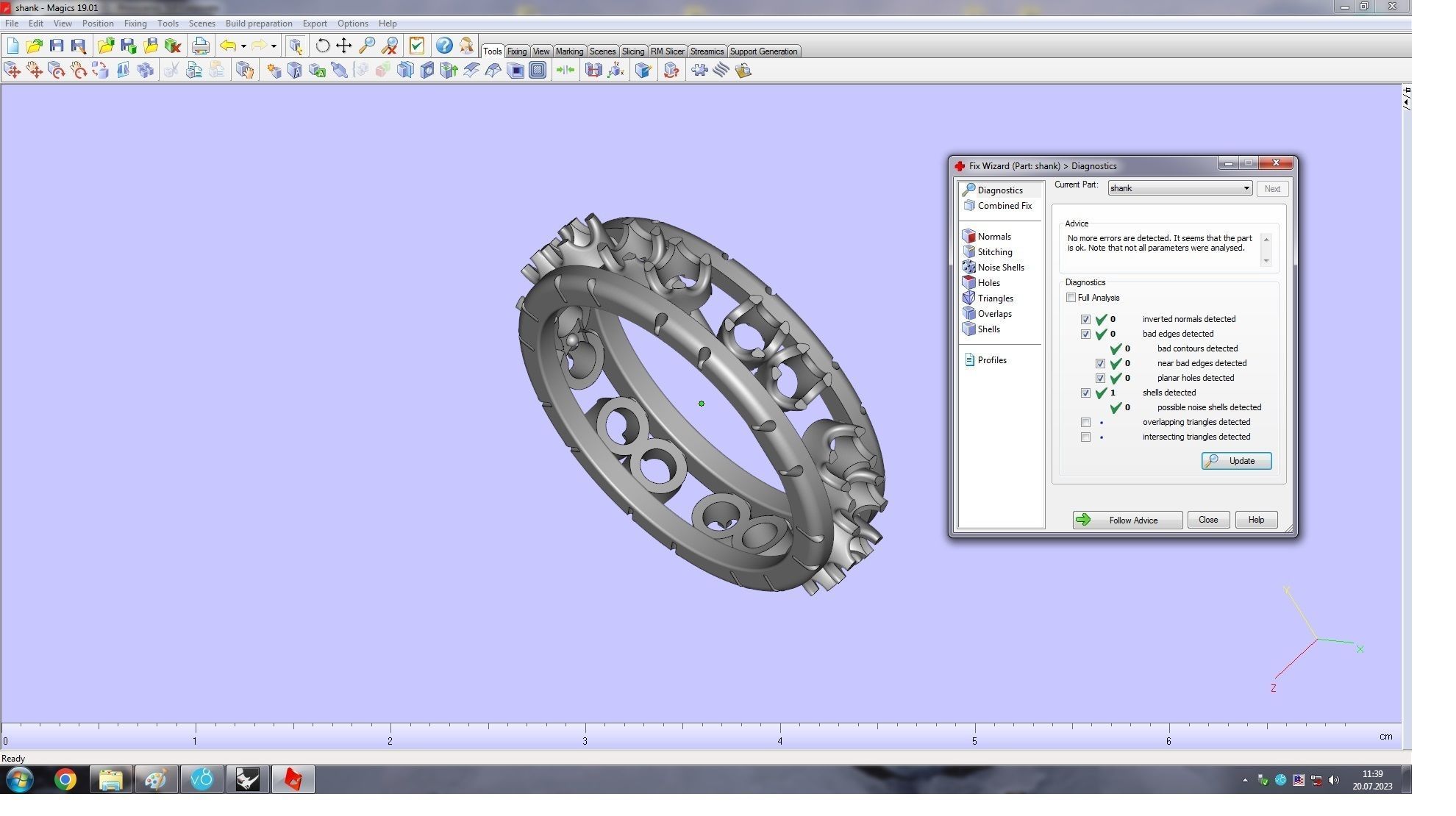  Sixteen Stone Ring 17 3mm 3D print model_11