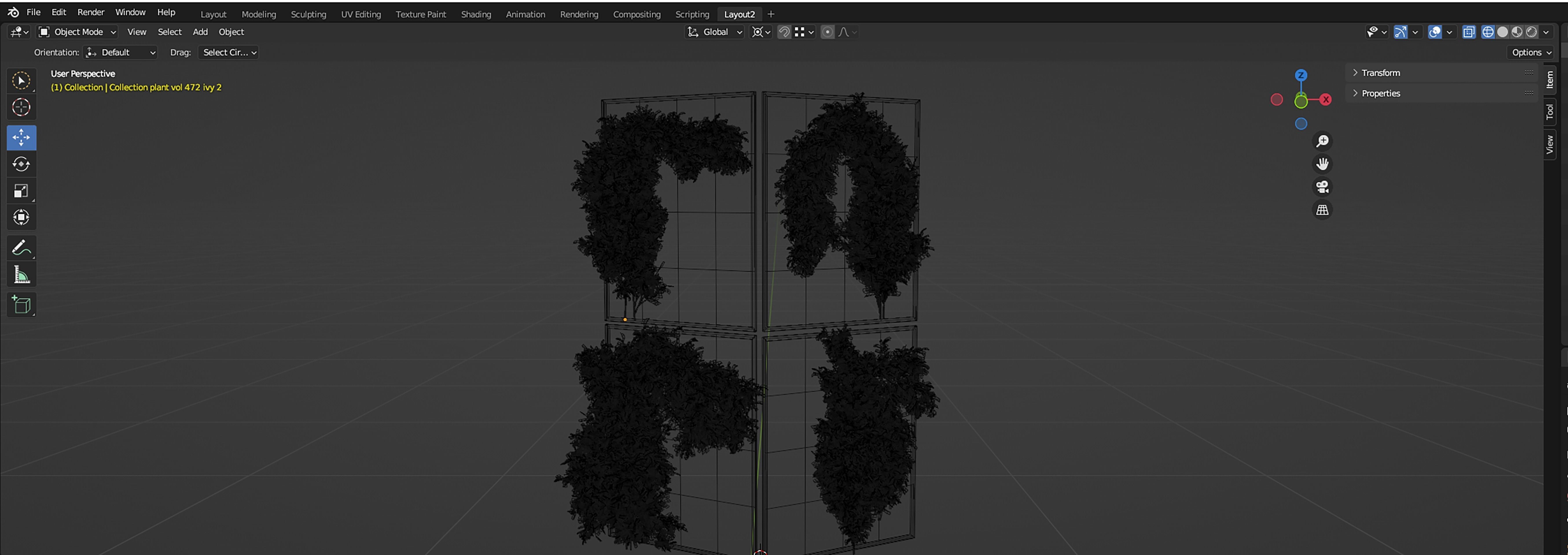 Collection plant vol 472 - blender model  3D model_7