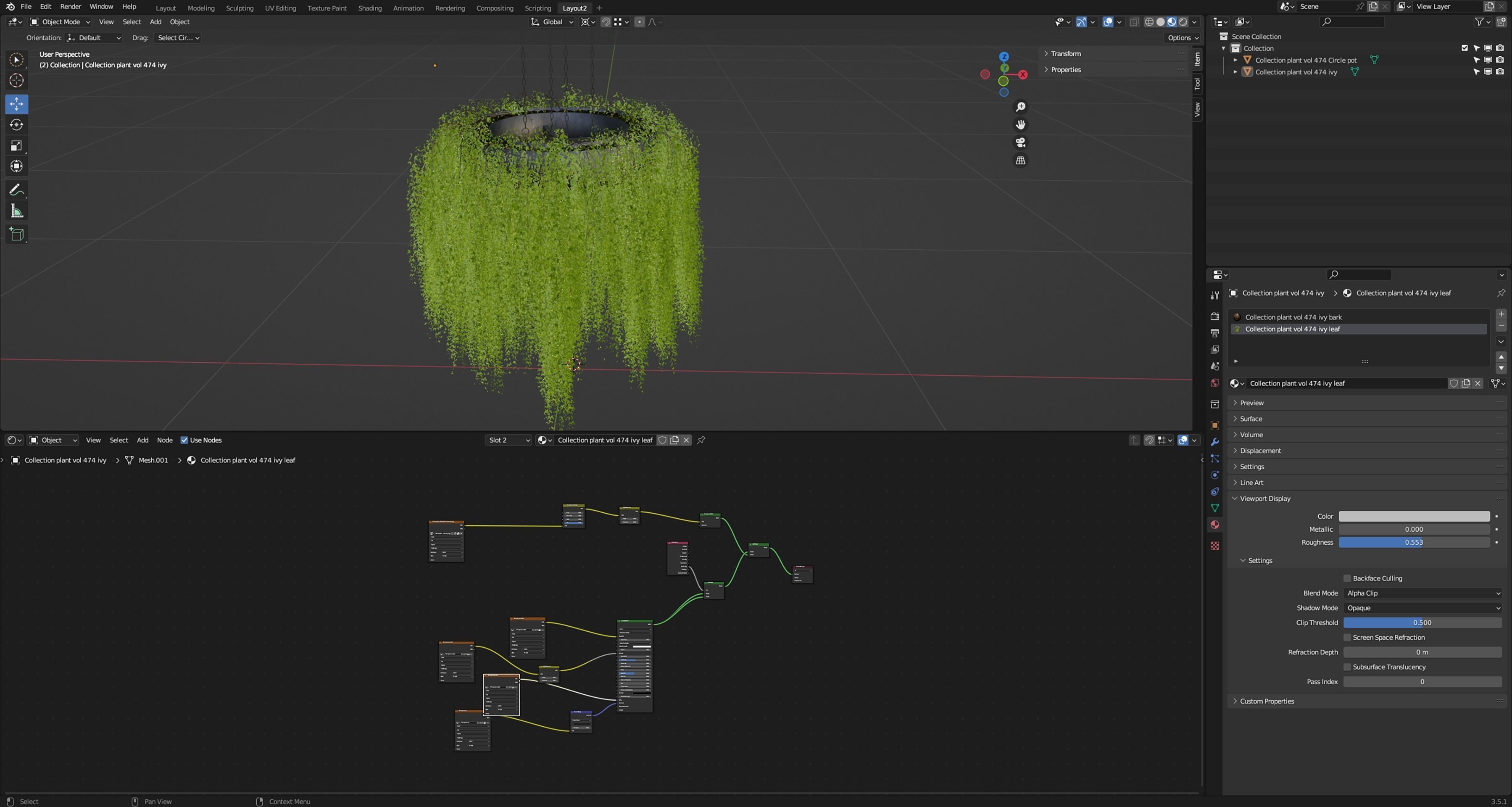 Collection plant vol 474 - blender model  3D model_6