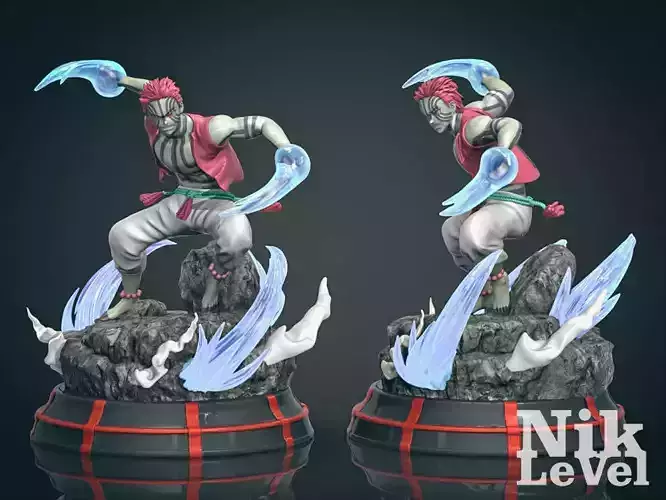 Akaza Kimetsu No Yaiba 3D Printable 