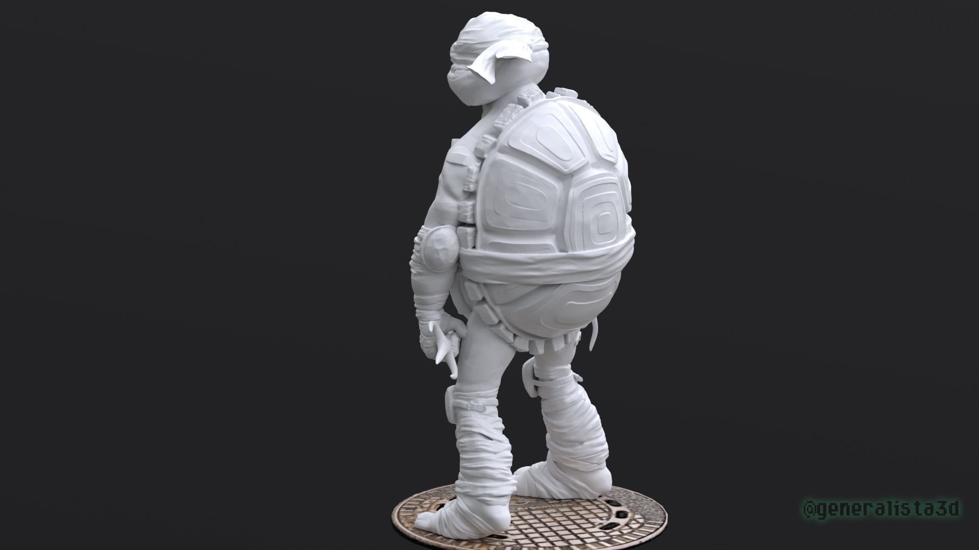 Raphael fan art from TMNT Mutant Mayhem Movie 3D print model_2