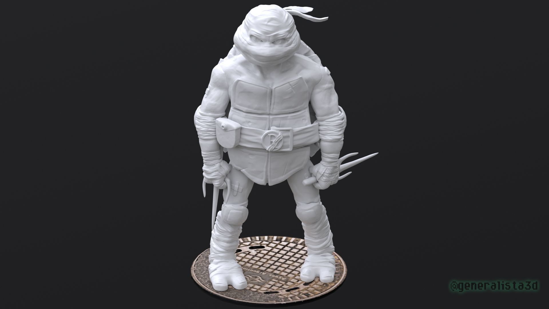 Raphael fan art from TMNT Mutant Mayhem Movie 3D print model_7