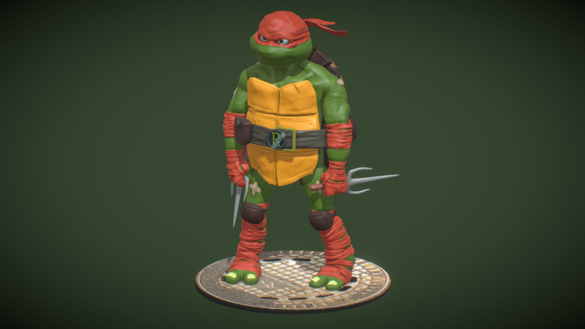 Raphael fan art from TMNT Mutant Mayhem Movie 3D print model_19