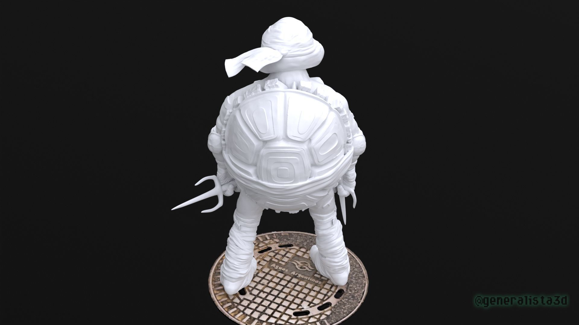 Raphael fan art from TMNT Mutant Mayhem Movie 3D print model_11
