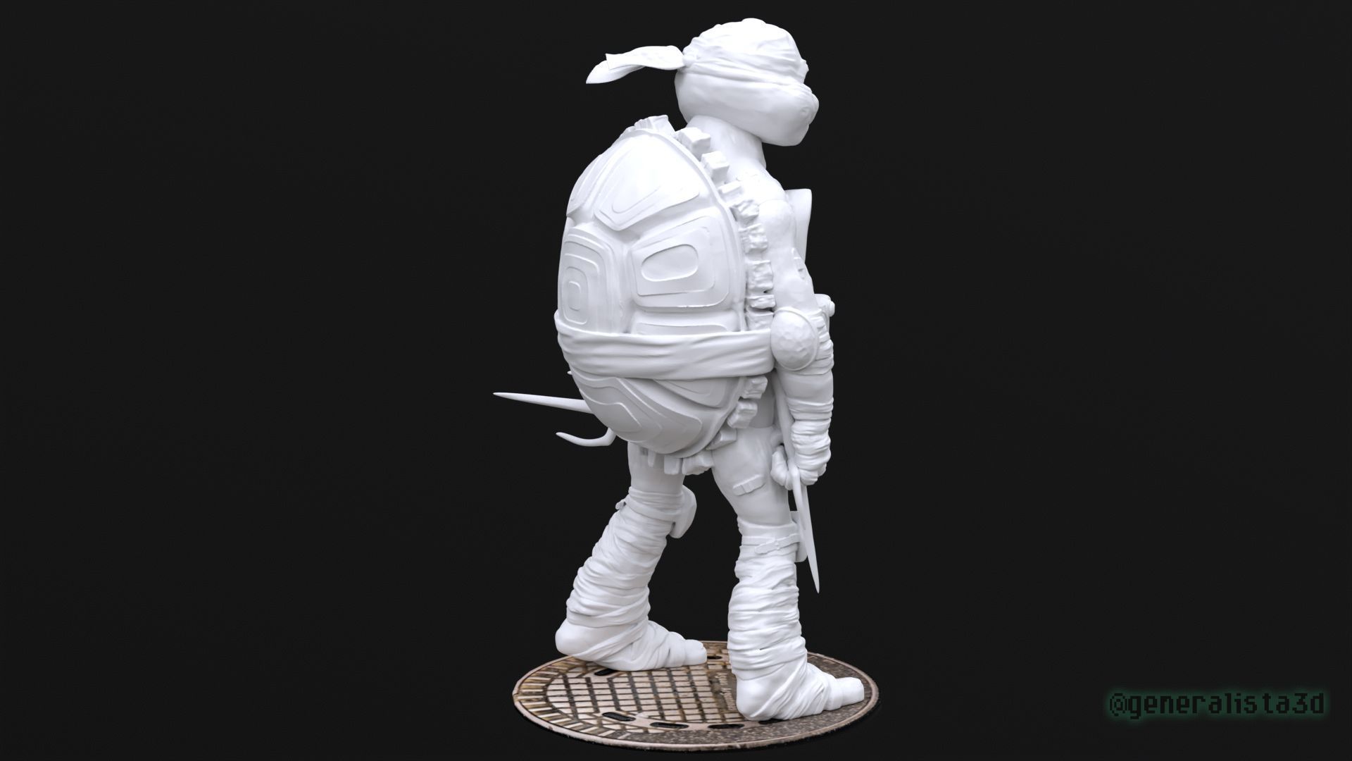 Raphael fan art from TMNT Mutant Mayhem Movie 3D print model_10