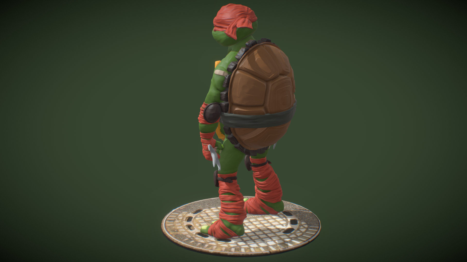 Raphael fan art from TMNT Mutant Mayhem Movie 3D print model_17