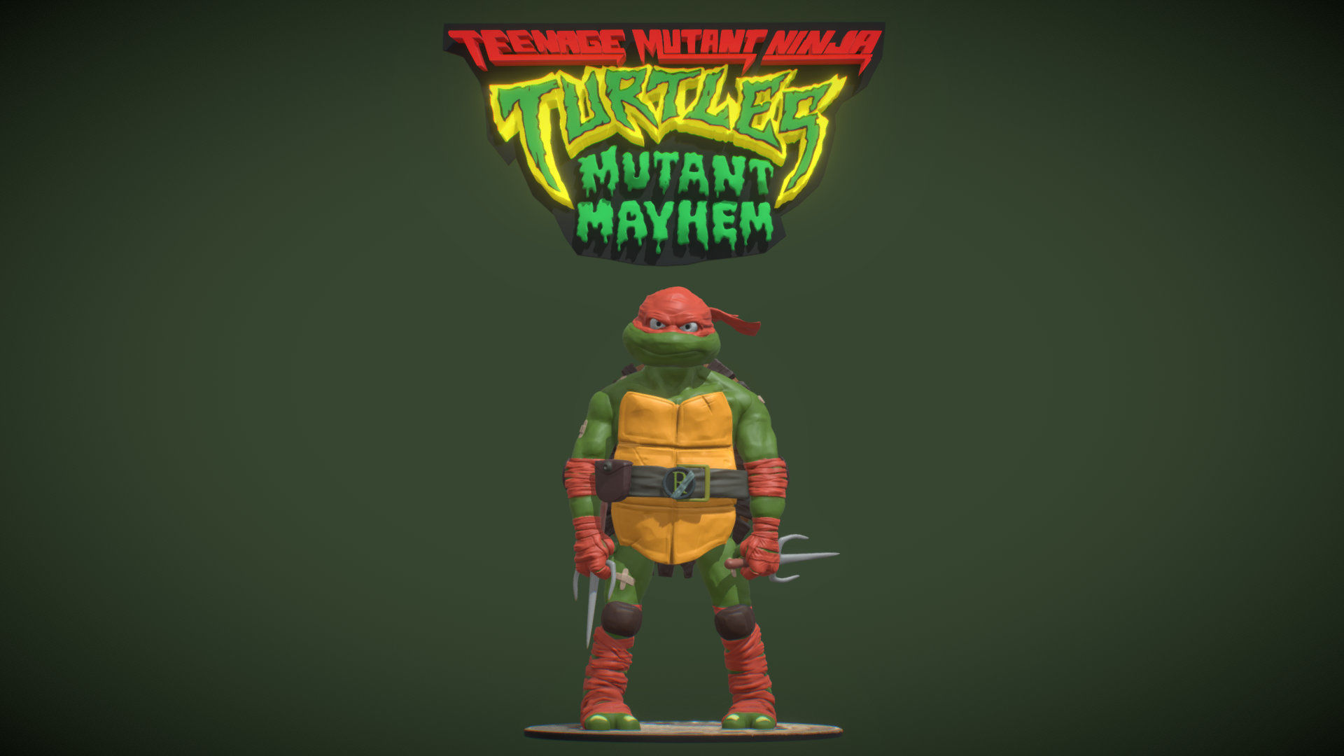 Raphael fan art from TMNT Mutant Mayhem Movie 3D print model_13