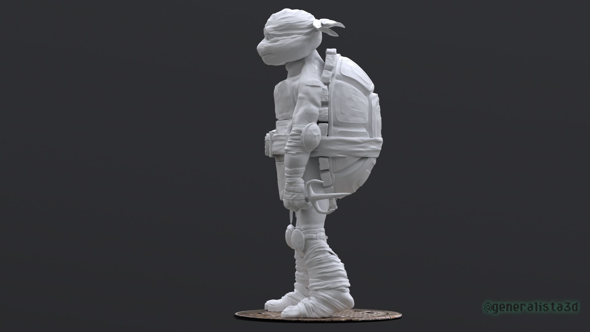 Raphael fan art from TMNT Mutant Mayhem Movie 3D print model_3