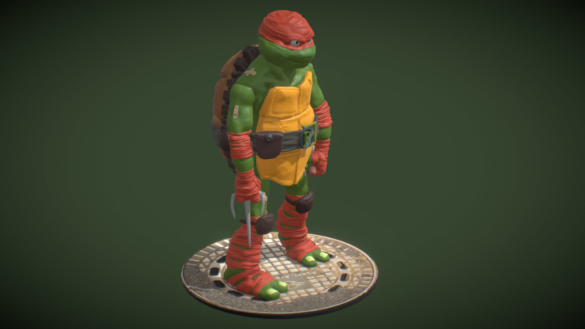 Raphael fan art from TMNT Mutant Mayhem Movie 3D print model_18