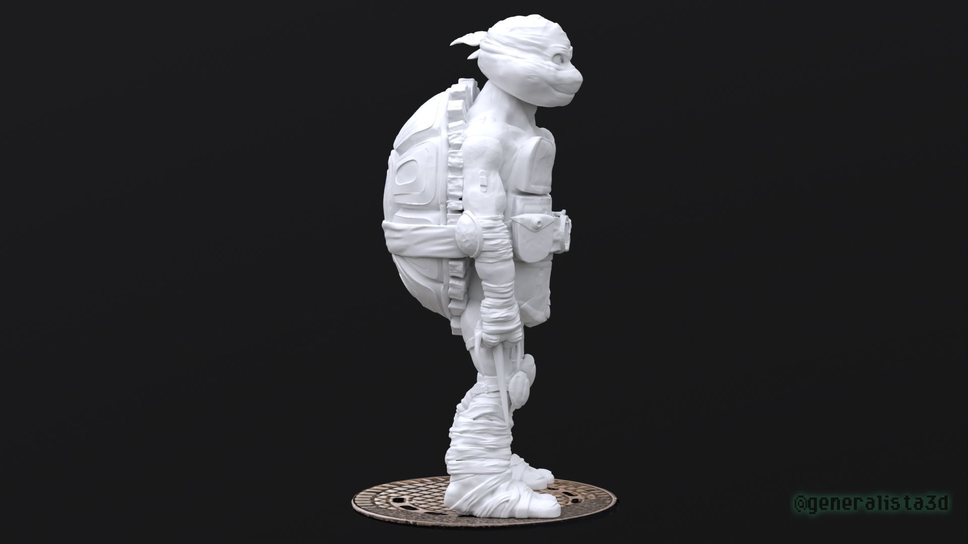 Raphael fan art from TMNT Mutant Mayhem Movie 3D print model_9