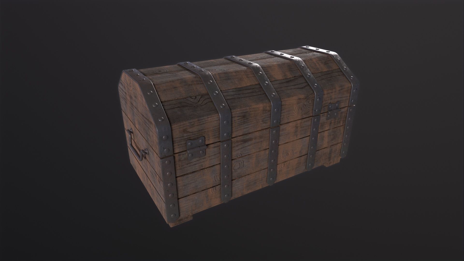 Medieval Chest 3D Model Low-poly 3D model_4