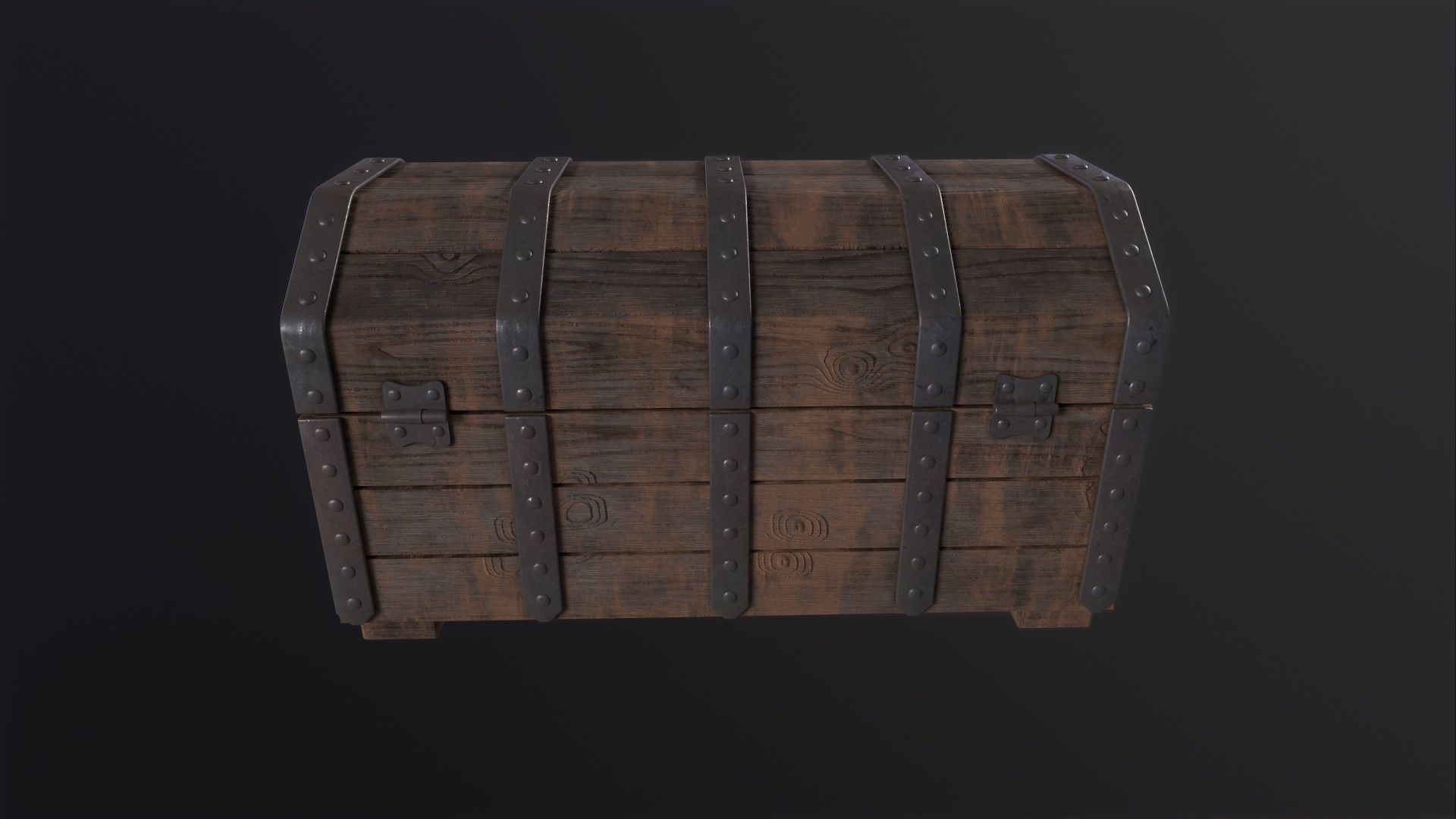 Medieval Chest 3D Model Low-poly 3D model_6