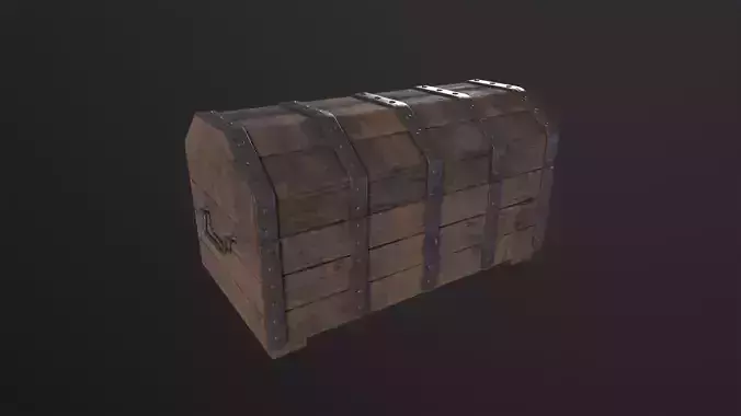Medieval Chest 3D Model Low-poly 3D model