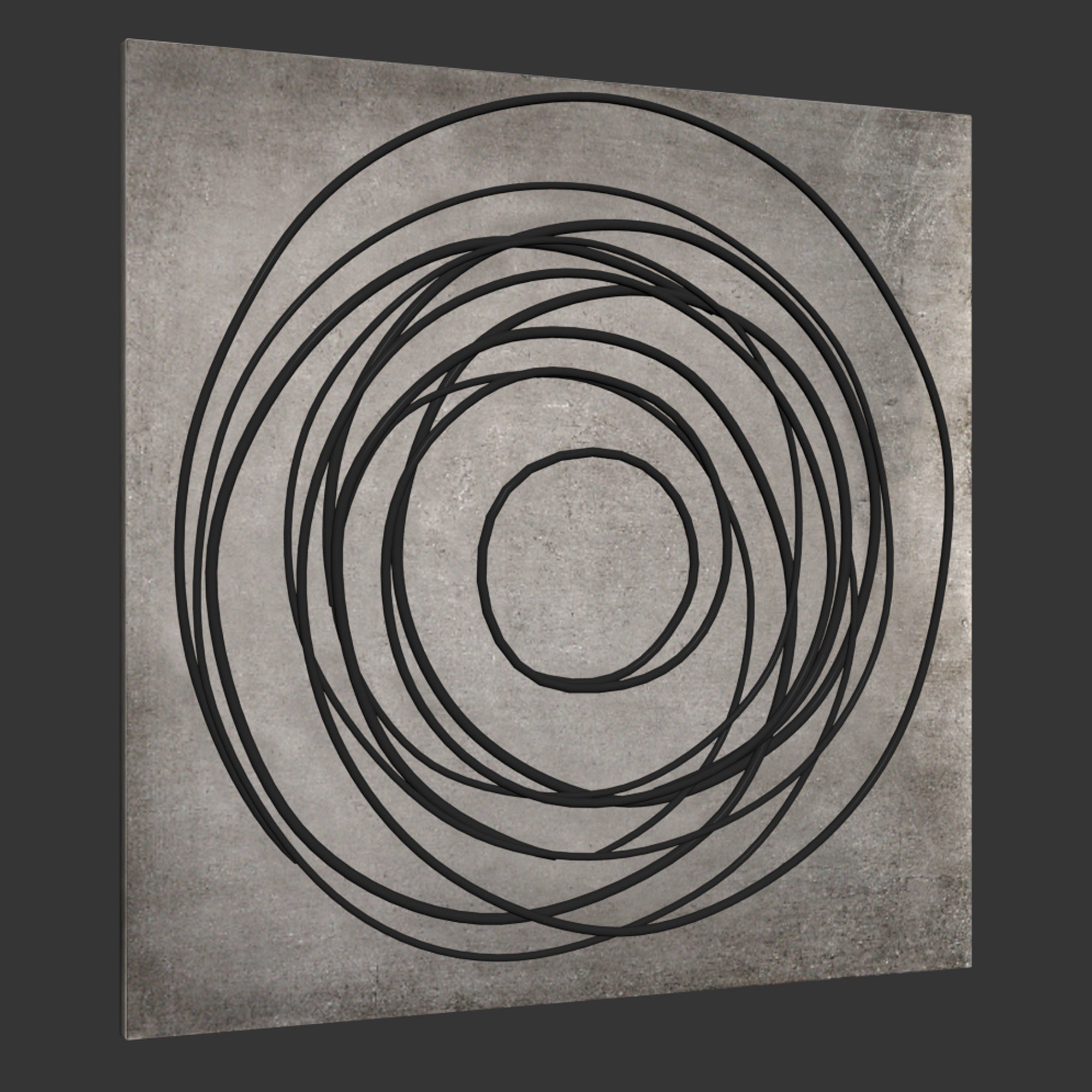 Uttermost Whirlwind metal wall decor 3D model_8