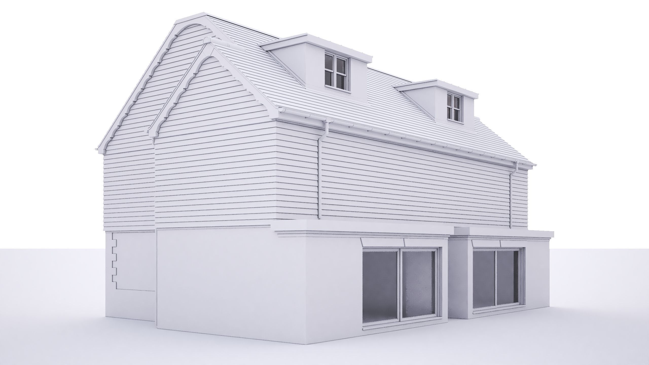 British House Chapel Road 3D model_3