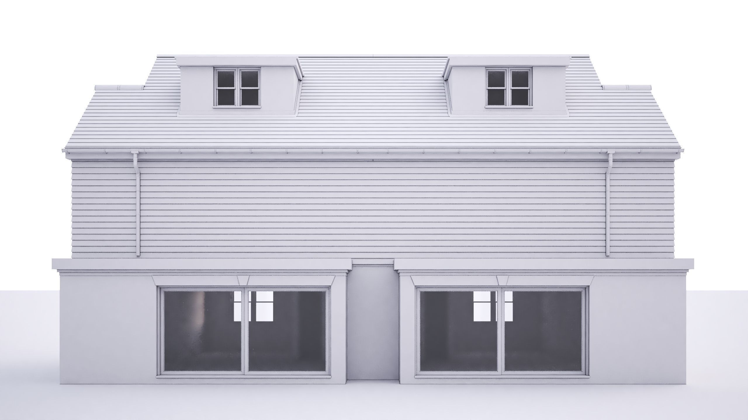 British House Chapel Road 3D model_1