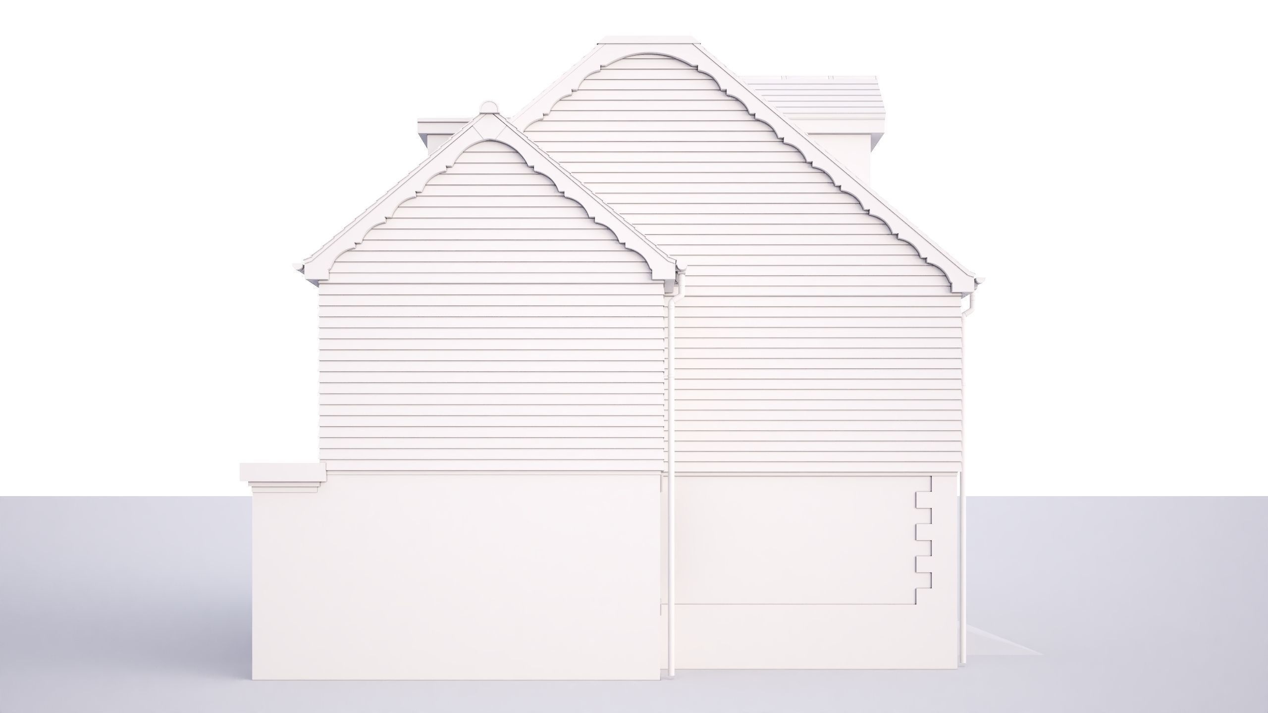 British House Chapel Road 3D model_4