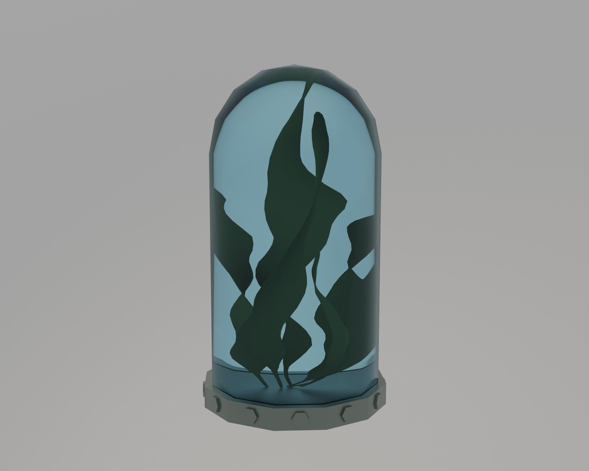 Underwater home Low-poly 3D model_35