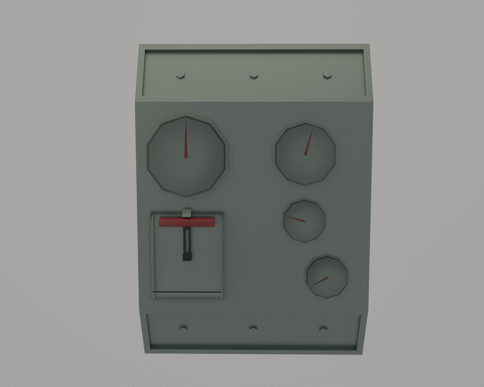 Underwater home Low-poly 3D model_9