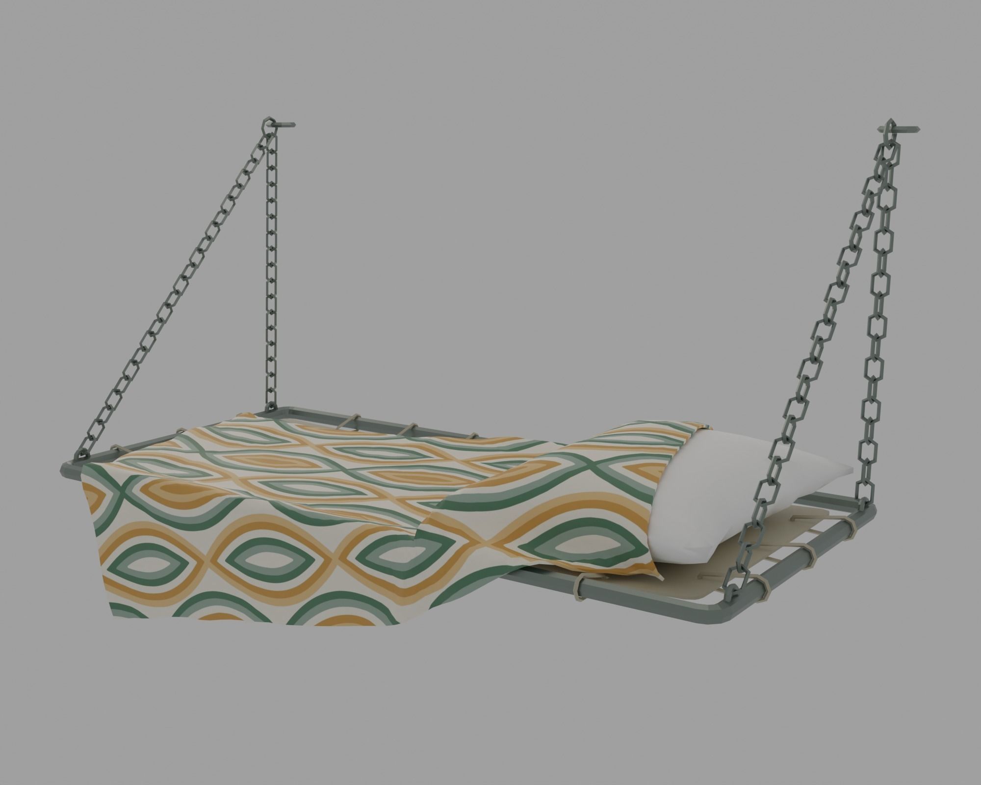 Underwater home Low-poly 3D model_3
