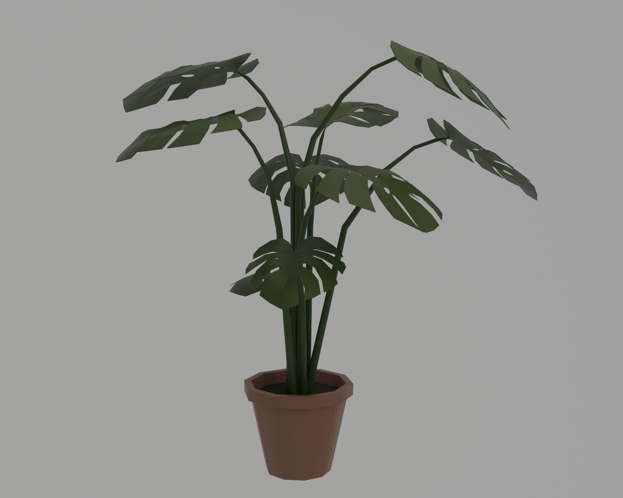 Underwater home Low-poly 3D model_7