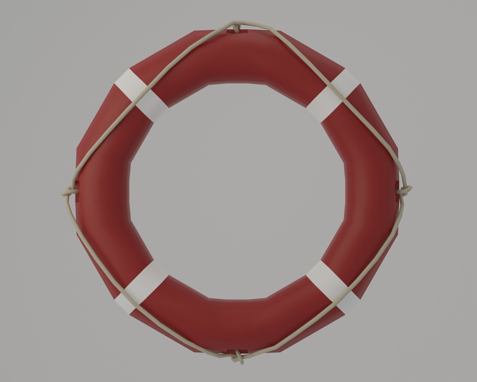 Underwater home Low-poly 3D model_11