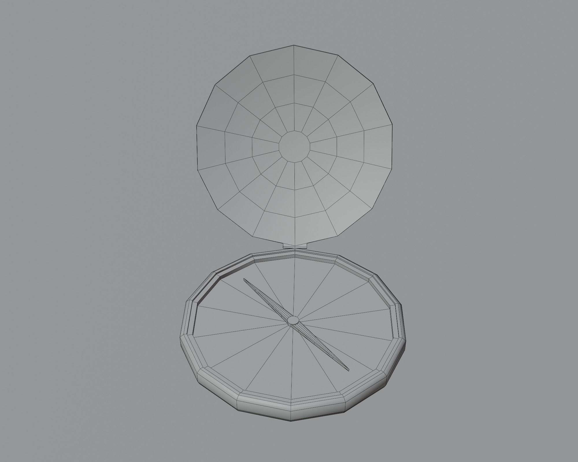 Underwater home Low-poly 3D model_30