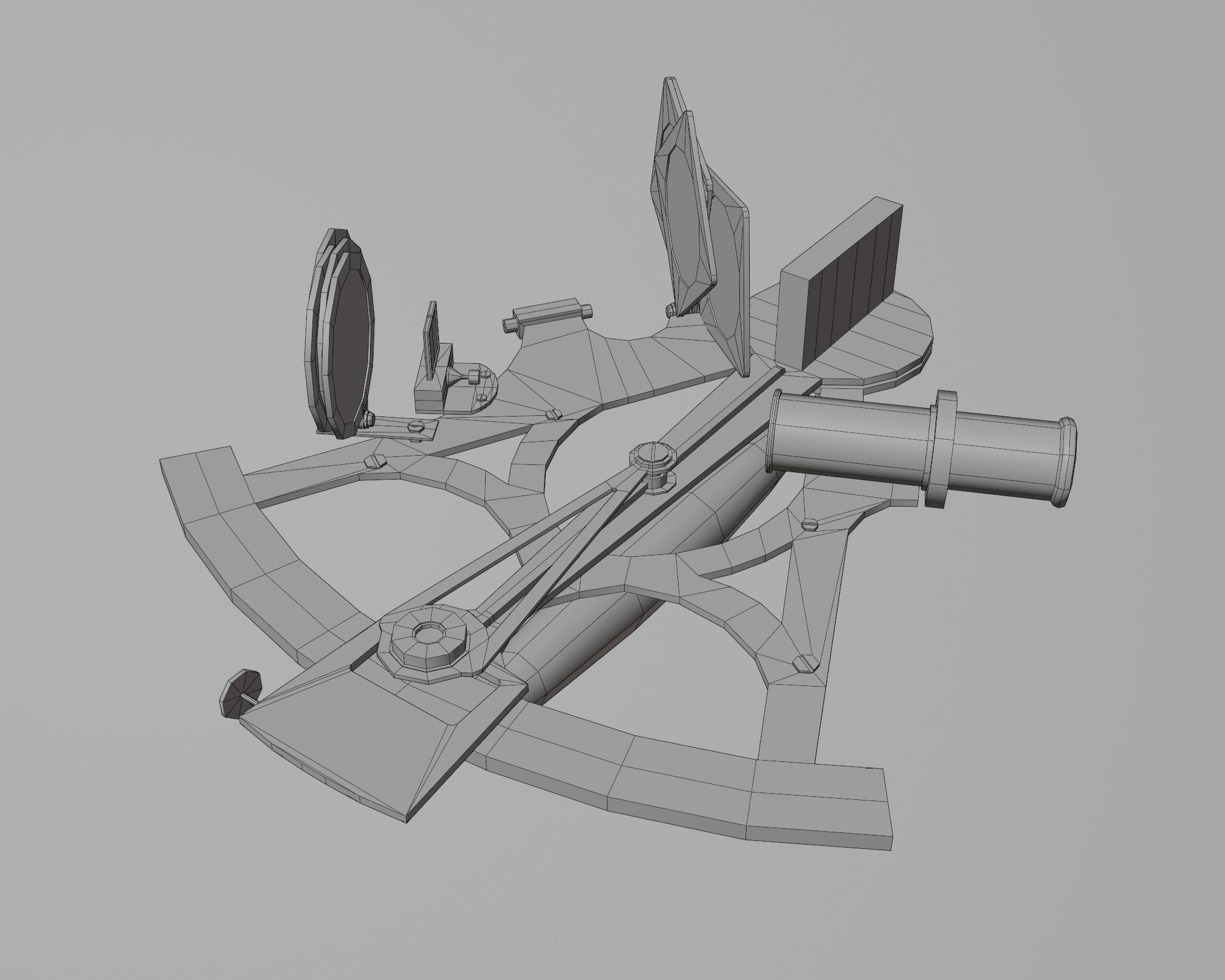 Underwater home Low-poly 3D model_32