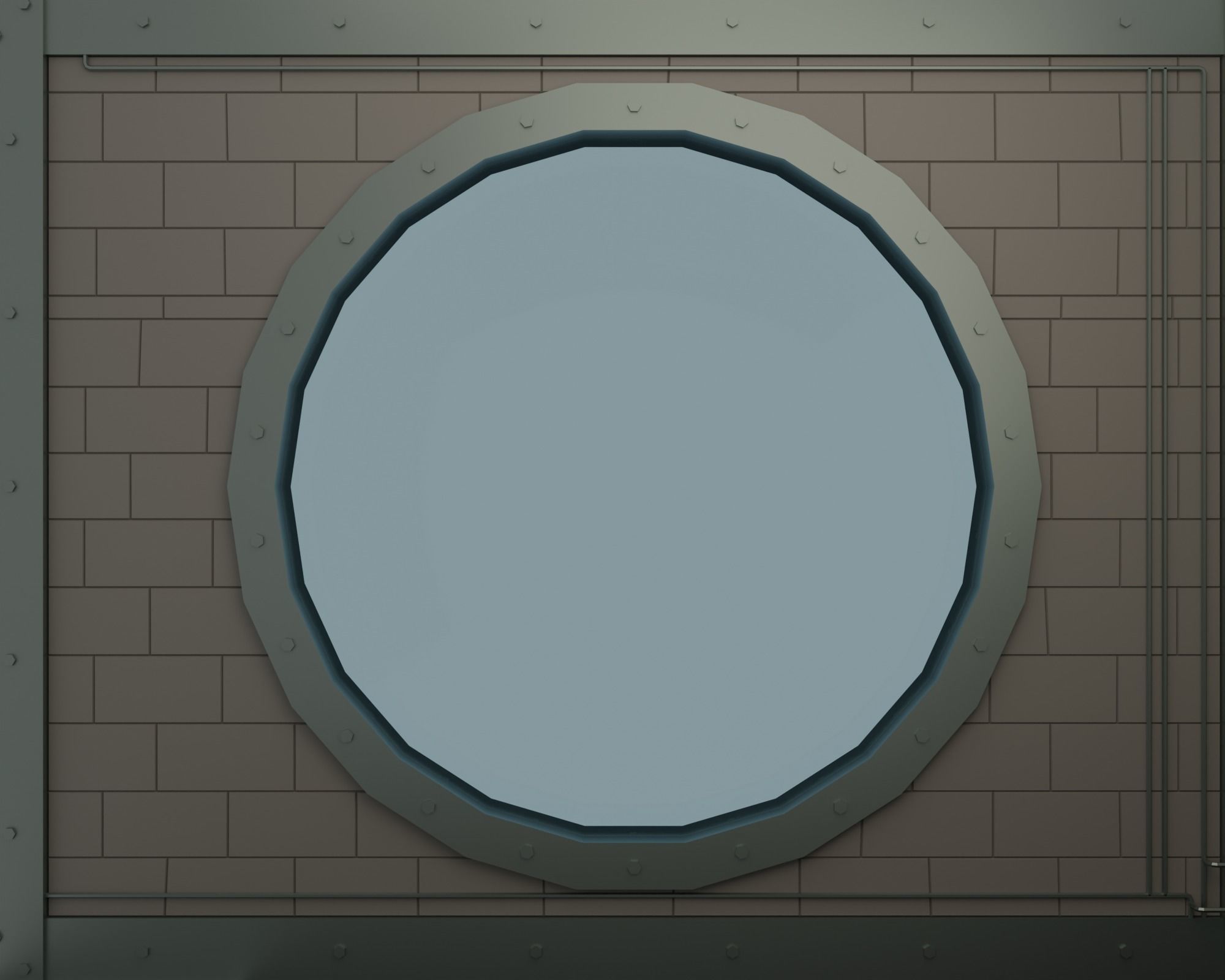 Underwater home Low-poly 3D model_41