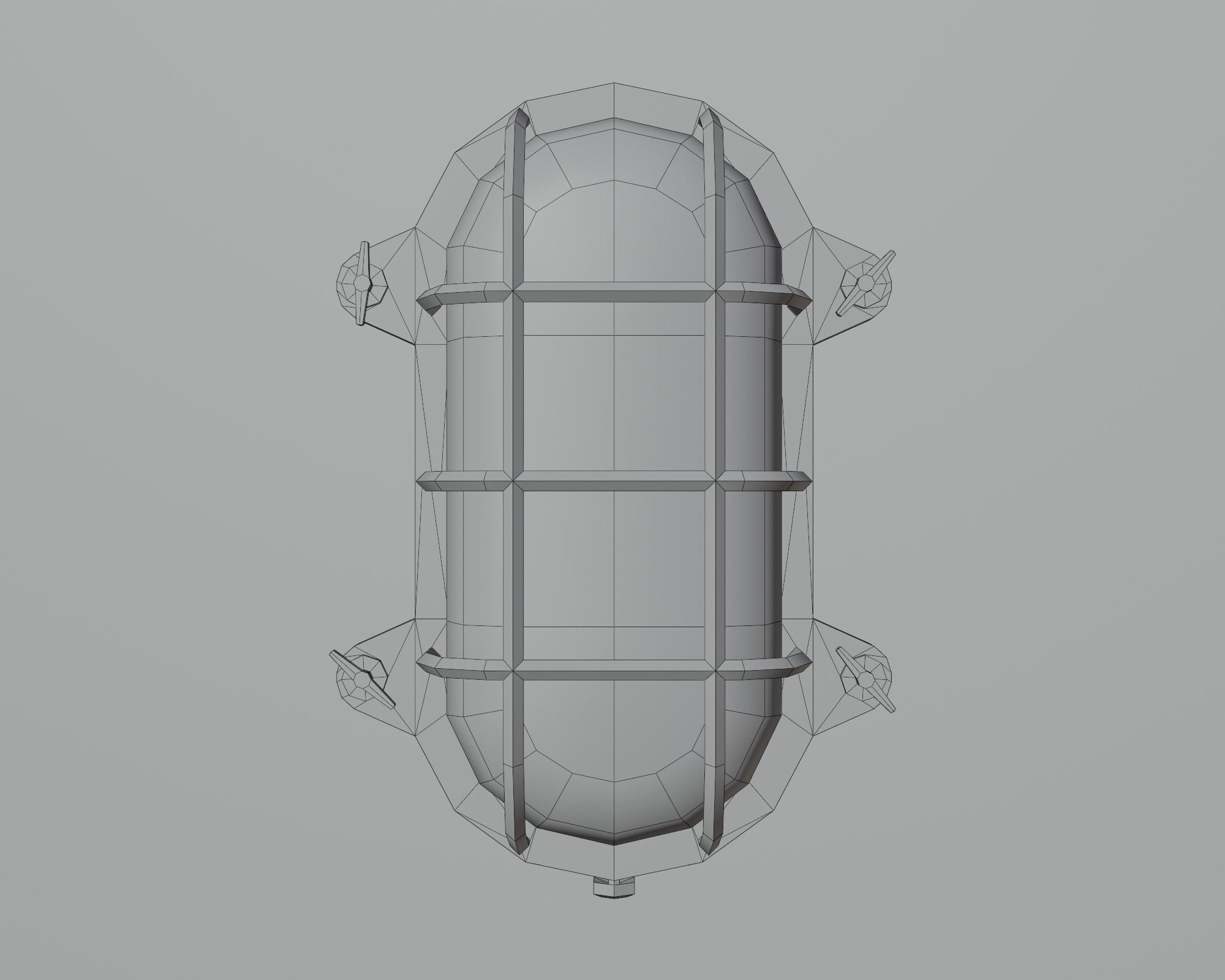 Underwater home Low-poly 3D model_14