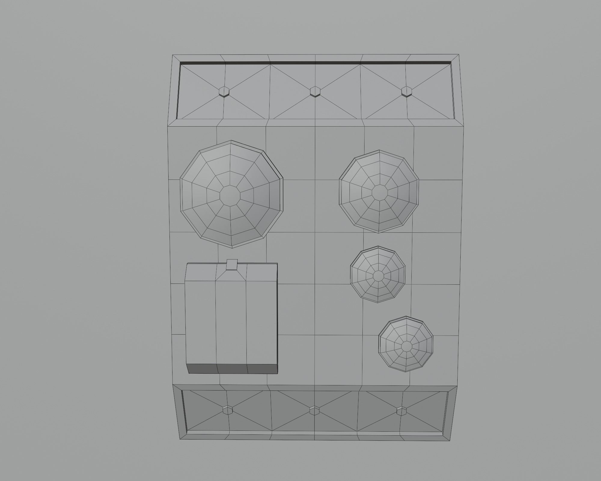 Underwater home Low-poly 3D model_10