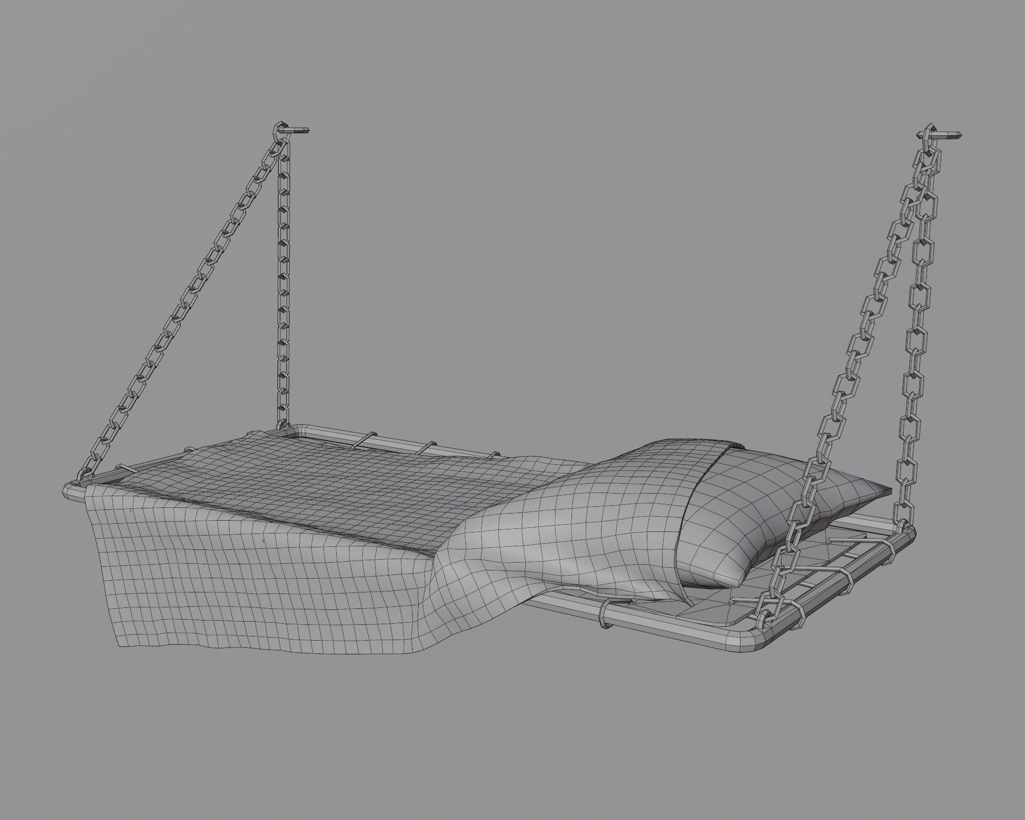 Underwater home Low-poly 3D model_4