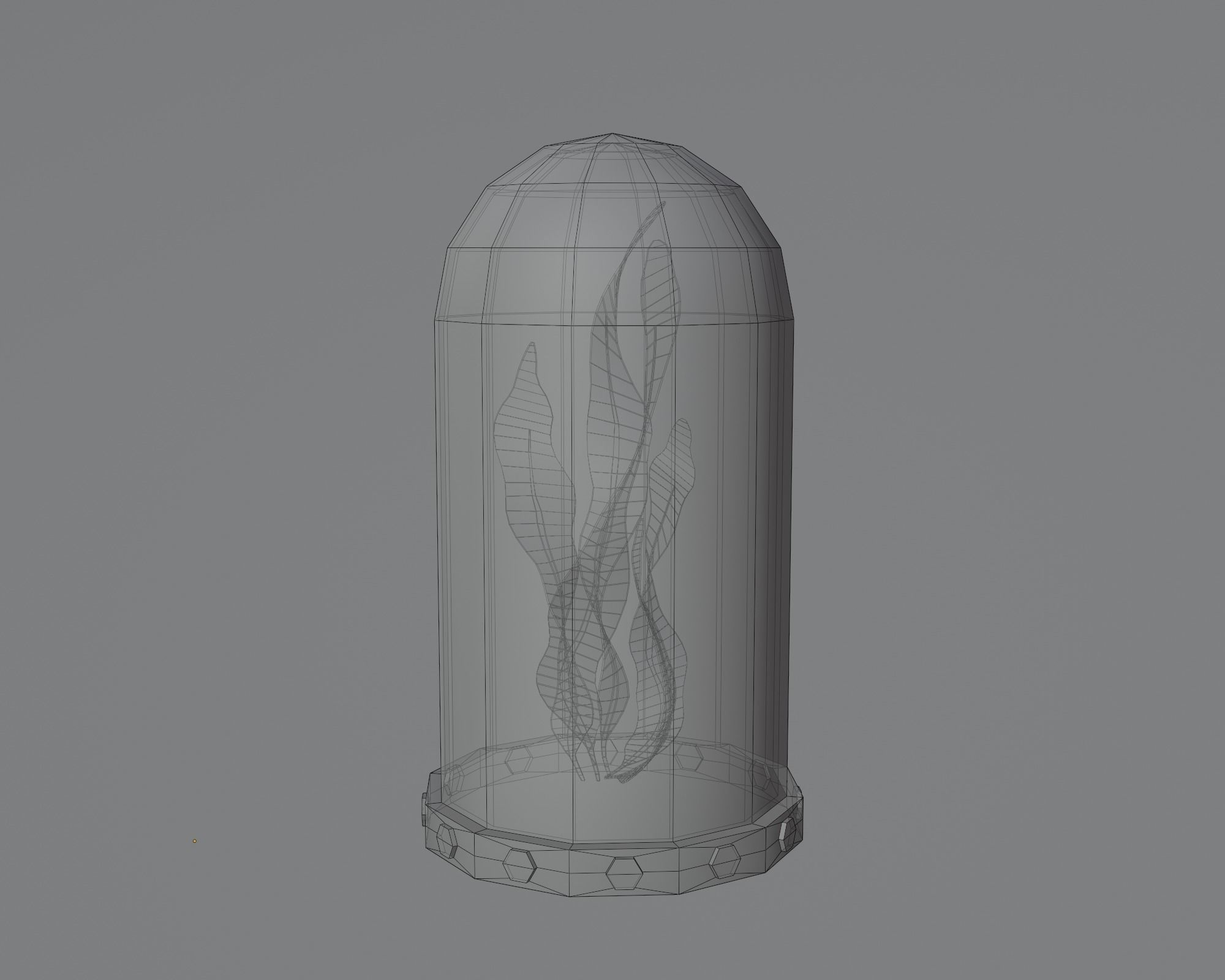 Underwater home Low-poly 3D model_36
